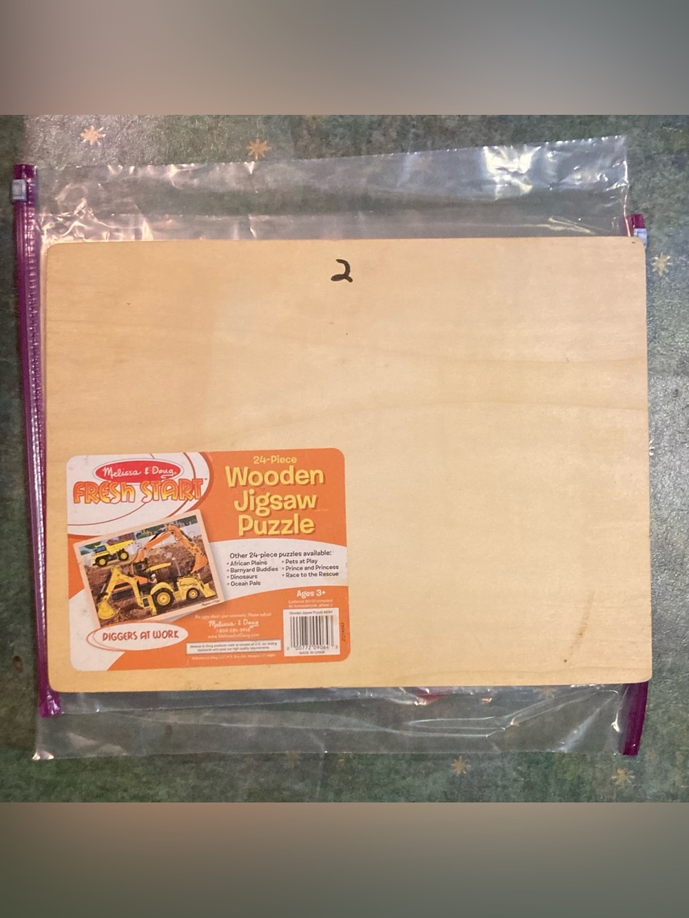 Lot/Bundle 3 Melissa & Doug Wooden Puzzles 12-48 pc Age 3-4+ Construction Pirate - Picture 7 of 10